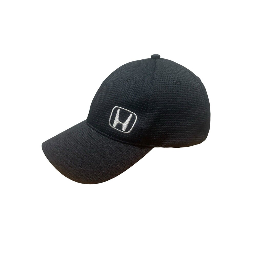 HONDA K-Products Strapback Black Mesh Hat Embroidered Logo